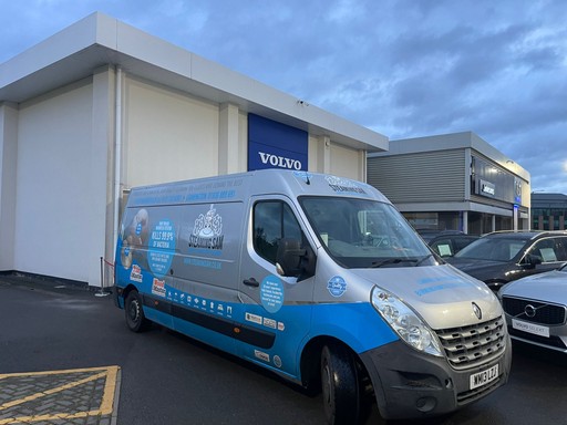 Steaming Sam Carpet Cleaning van