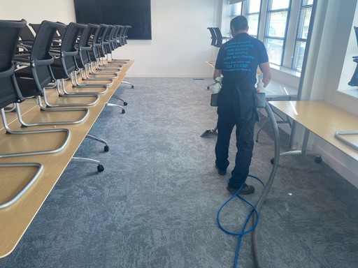 Steaming Sam Carpet Cleaning: cleaning an office carpet in leamington spa