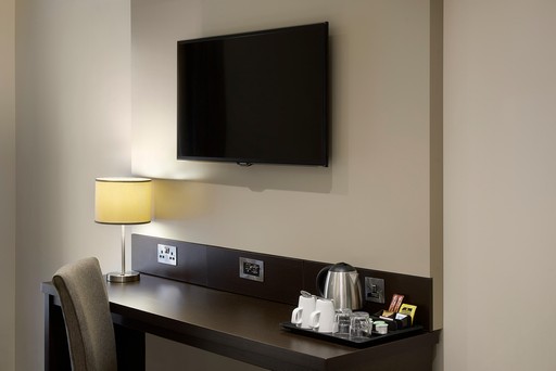 Premier Inn bedroom with desk