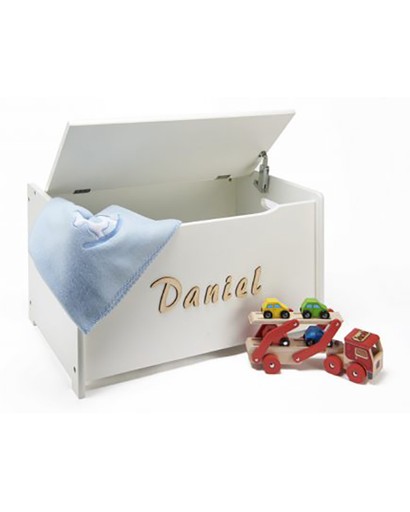 Personalised wooden toy box