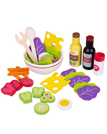 wooden toy play food