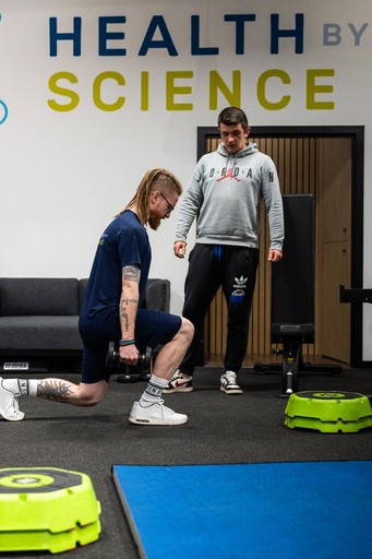 Inside the Health by Science personal training studio in Leith.
