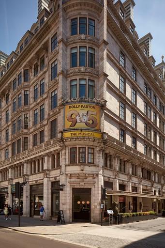Close up of the Savoy Theatre