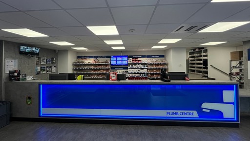 Inside Plumb Centre in Bodmin