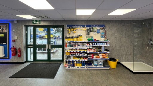 Inside Plumb Centre in Bodmin