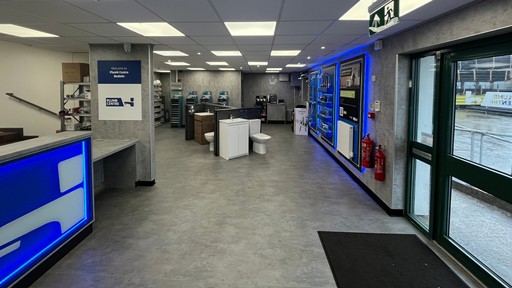Inside Plumb Centre in Bodmin