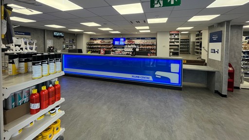 Inside Plumb Centre in Bodmin