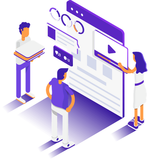 Illustrator of seo digital marketing agency 
