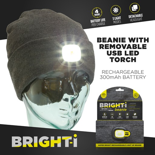 Bright-i Rechargeable LED Beanie