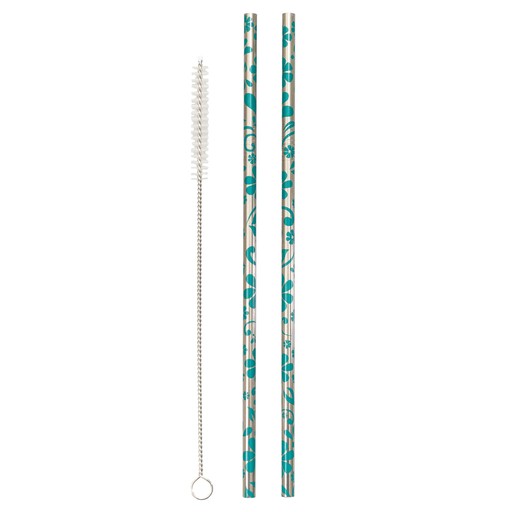 Metal Straws Reusable Floral