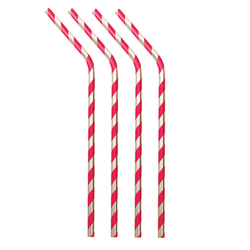 Metal Straws Reusable Candy Cane Stripes
