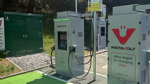 InstaVolt ultra rapid EV charging station on Reigate Road in Dorking, conveniently located near the A25 with modern charging facilities and easy access to local amenities.