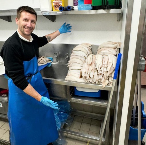 Fish & chip preparation at The Boundary 🐟