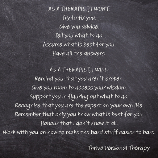What to expect form a therapist
