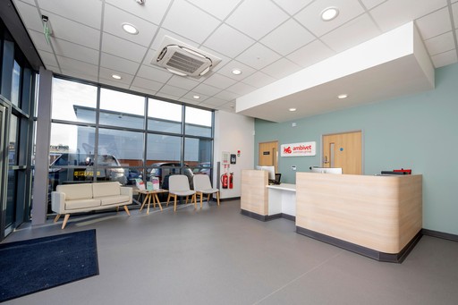 Ambivet derby reception and waiting area