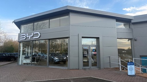 BYD Mansfield showroom exterior