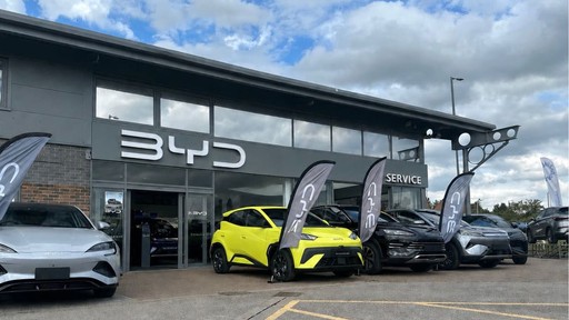 Evans Halshaw BYD Rotherham Dealership Exterior