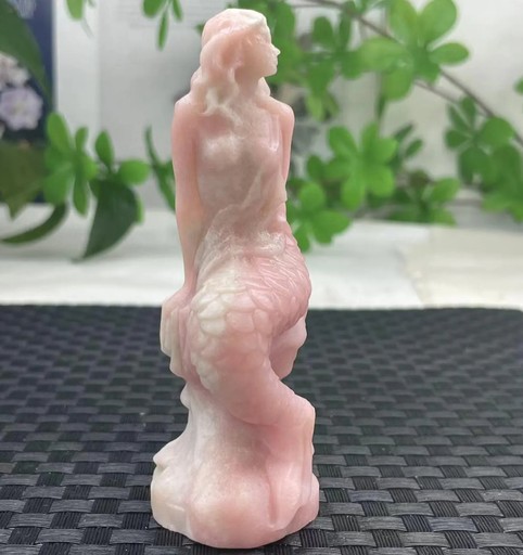 Pink opal mermaid crystal 