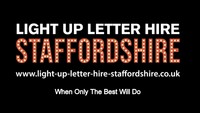 Light Up Letter Hire Staffordshire 