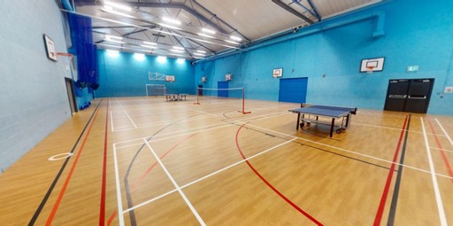 Sports hall at Ryeish Green Sports Hub
