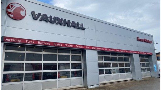 Outside Vauxhall Service Centre Hull West