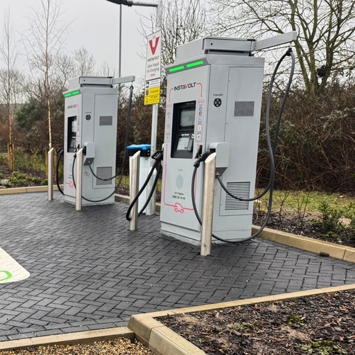 InstaVolt ultra-rapid charging units at Millbrook Lane, Wragby