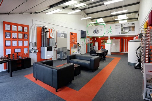 R A Brown Heating Services Showroom