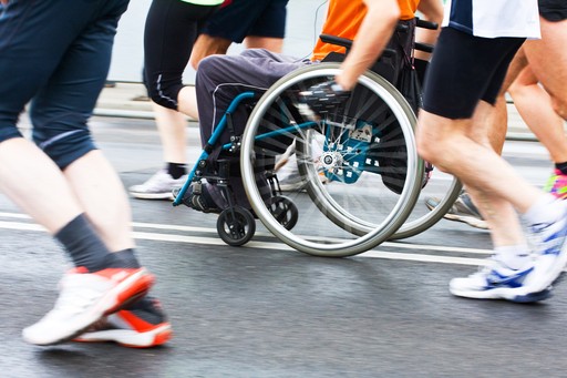 wheelchair user racing