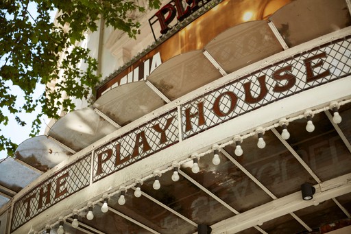 Signage for the Kit Kat Club at the Playhouse Theatre