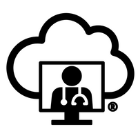 The Alpha Hormones® logo depicted in the image features a modern, minimalist icon of a physician inside a cloud-shaped outline, symbolizing a blend of advanced technology and personalized care. The physician is represented by a simplified figure wearing a stethoscope, reinforcing trust, medical expertise, and professional integrity.