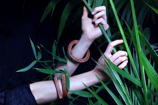 sustainable contemporary wood and silver jewellery