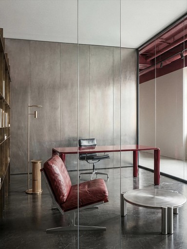 Commercial office fit-out, glass partition, UK