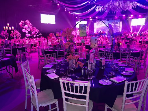Event room designed and set up by Sparq