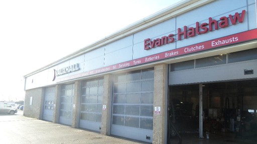 Outside the Vauxhall service centre York workshop