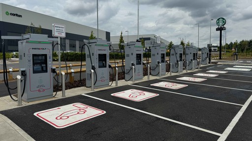 InstaVolt Rapid EV Charging Station, conveniently located just off the A6. With on-site facilities including Starbucks, this charging station in Bedford is the ideal place to recharge you and car.