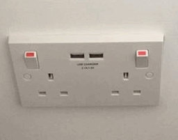 Installation of new USB sockets