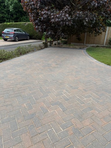 clean and sanded driveway