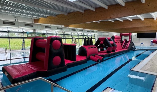 The 25m swimming pool at Moulton Leisure Centre has a movable floor and an entrance ramp to ensure it’s accessible to all. As well as swimming lessons, lane swimming and public sessions, we also offer inflatable fun sessions - perfect to keep the kids active and having fun.