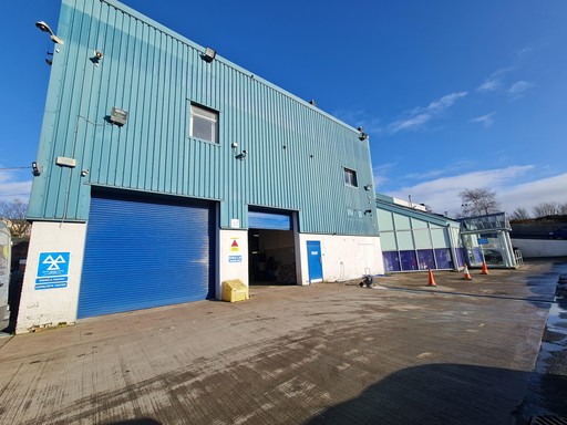 Outside Ford Service Centre Coatbridge