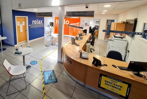Inside Ford Service Centre Coatbridge