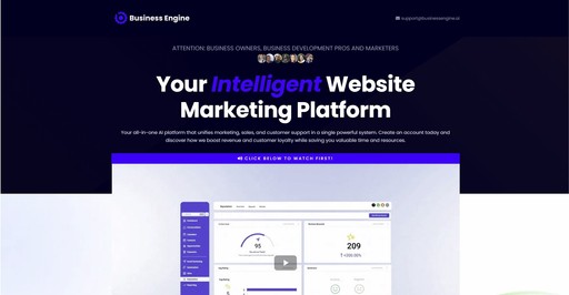 Marketing Automation SASS website design and development