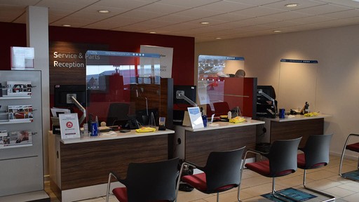 Inside Vauxhall Service Centre Kilmarnock