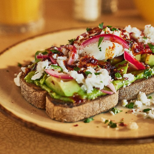 Brightside's Smashed Avo Toast