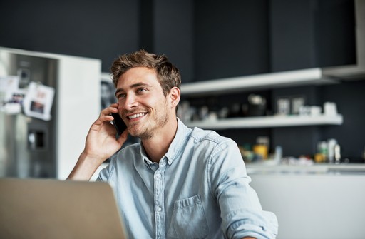 Man on phone