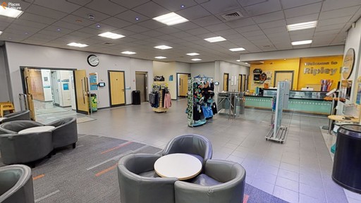 Reception area at Ripley Leisure Centre