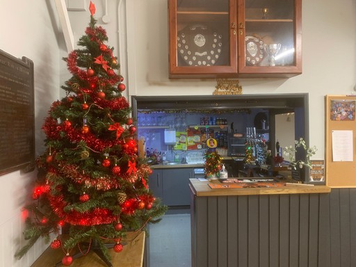 The side bar at Christmas