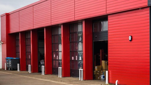 Outside the Citroen Service Centre Doncaster workshop