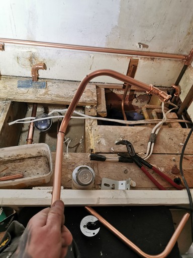 Copper pipe bending 