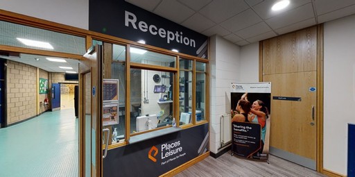 Reception desk at Arborfield Green Leisure Centre