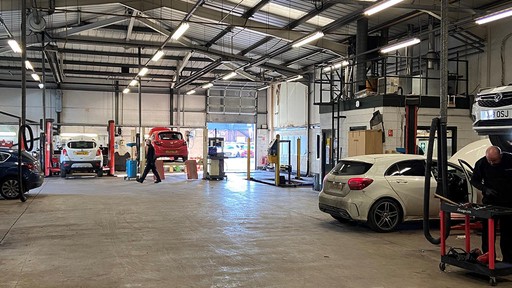 Inside Vauxhall Service Centre Middlesbrough